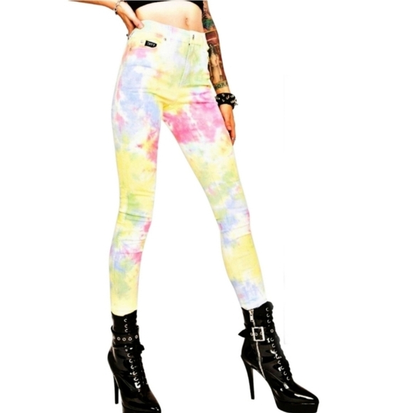 TRIPP NYC Tie-Dye Festival Pants | Skinny | Size 27 & 28 | NWT - Picture 10 of 16